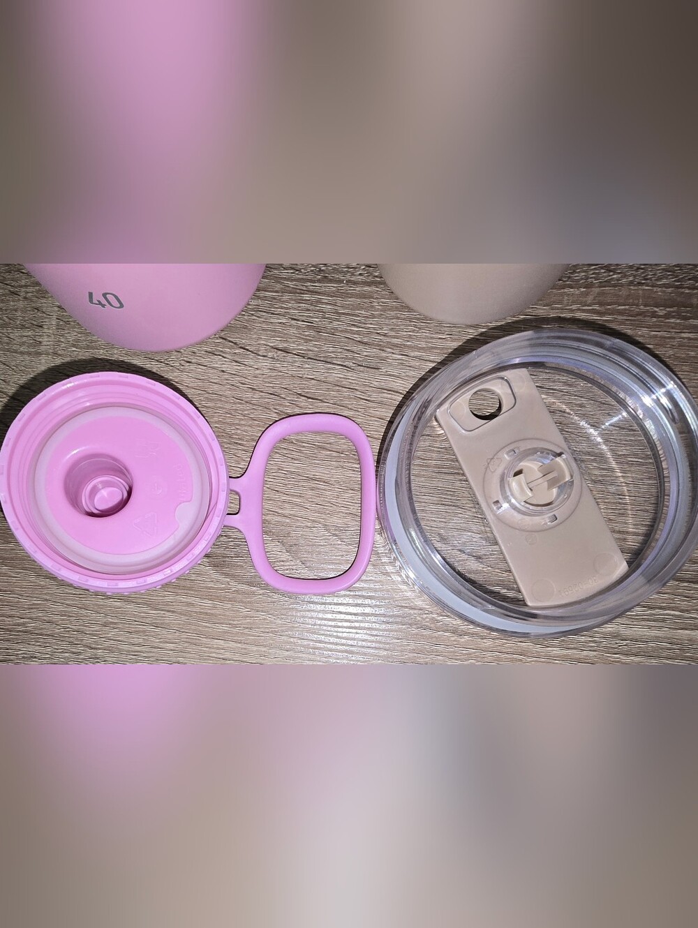 LOT of Stanley Tumbler Driftwood Tan & Takeya Bottle Pink 40 oz Stainless Steel - Picture 10 of 11